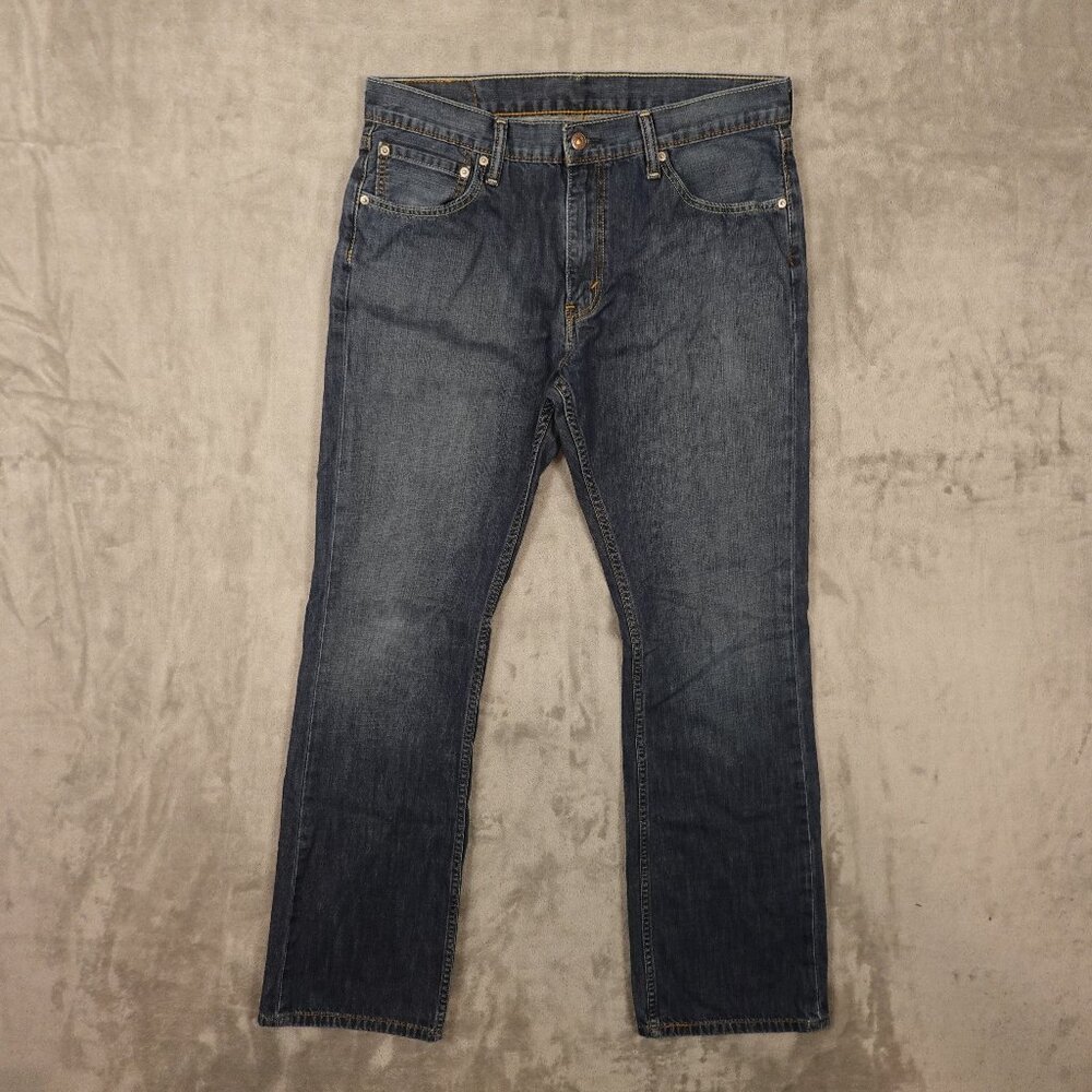 Levi's Jeans 527 Slim Bootcut Men's 36x34 Blue Denim Red‎ Tab